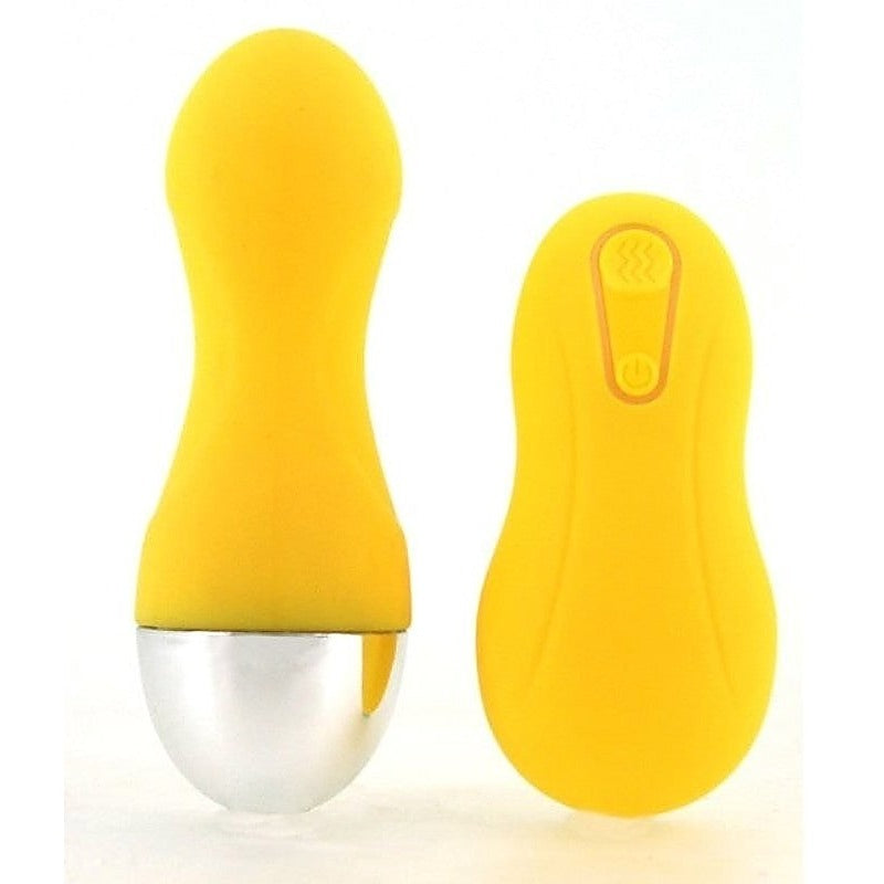 Confetti Wicked Wireless Contour Egg Yellow - Remote Control Vibrators