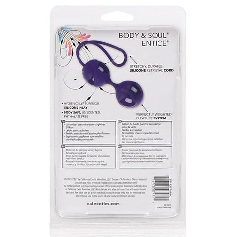 California Exotics Body and Soul Entice Kegel Trainer - Love Eggs and Kegel Exercisers