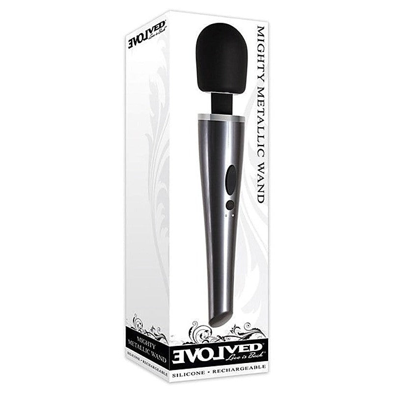 Mighty Metallic Pleasure Wand By Evolved - Body Wands