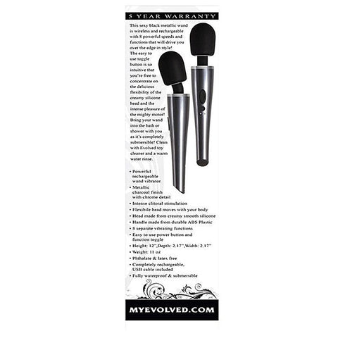Mighty Metallic Pleasure Wand By Evolved - Body Wands