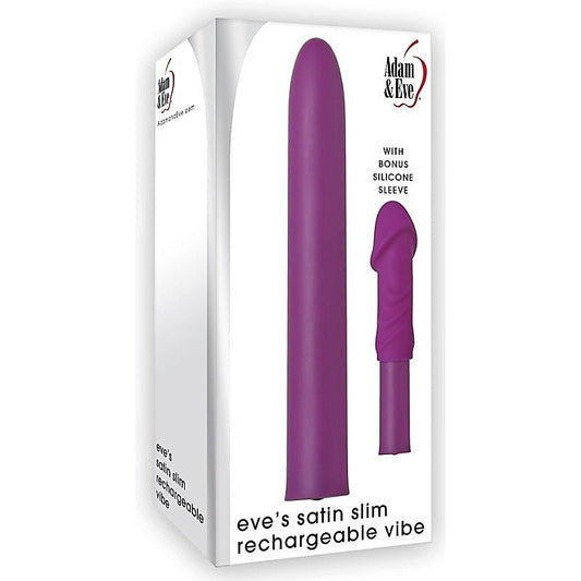 Adam and Eve Eve's Satin Slim Rechargeable Vibe - Personal Massagers
