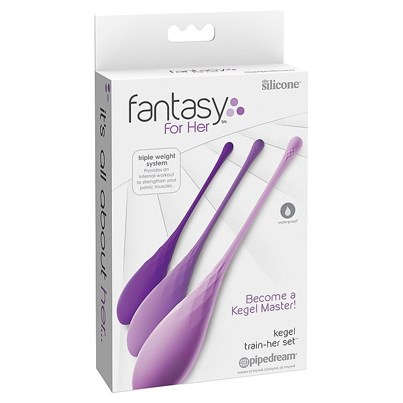 Fantasy For Her Kegel Exerciser Train-Her Set - Anal Beads and Balls