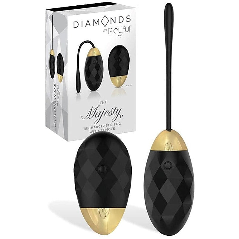 Diamonds by Playful The Majesty Rechargeable Egg with Remote - Remote Control Vibrators