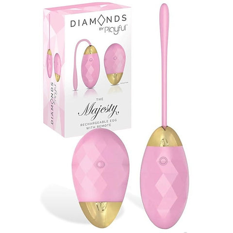 Diamonds by Playful The Majesty Rechargeable Egg with Remote - Remote Control Vibrators