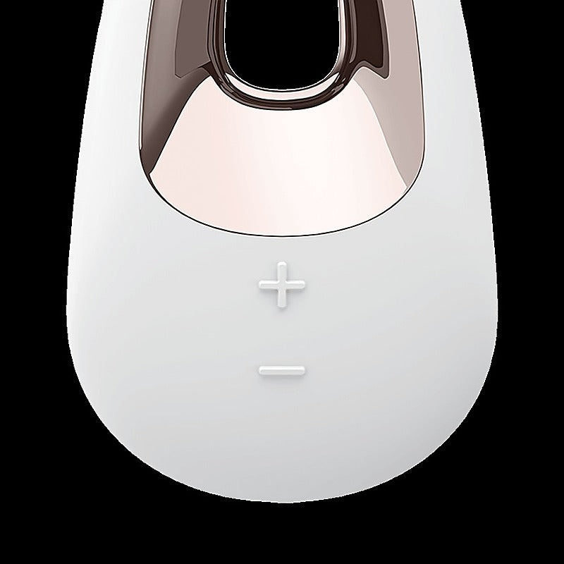 White Temptation 15 Functions Lay-On Vibrator By Satisfyer - Clit Ticklers and Pulsators