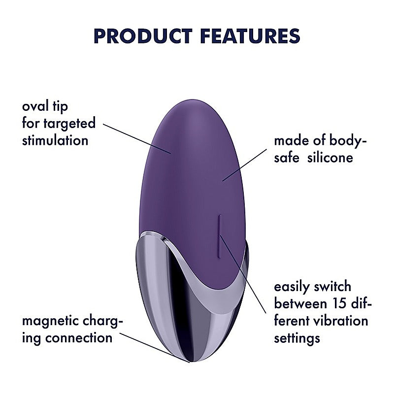 Purple Pleasure Clitoral Vibrator By Satisfyer - Clit Ticklers and Pulsators