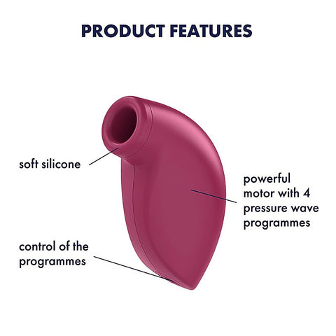 One Night Stand Silicone Clitoral Vibrator By Satisfyer - Clit Ticklers and Pulsators