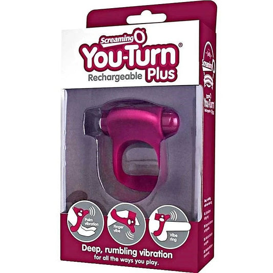 Screaming O You-Turn Rechargeable Plus Merlot - Cock Rings
