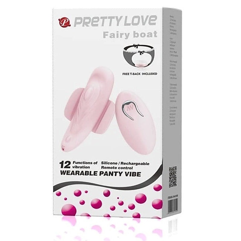 Pretty Love Fairy Boat Wearable Panty Vibe - Remote Control Vibrators