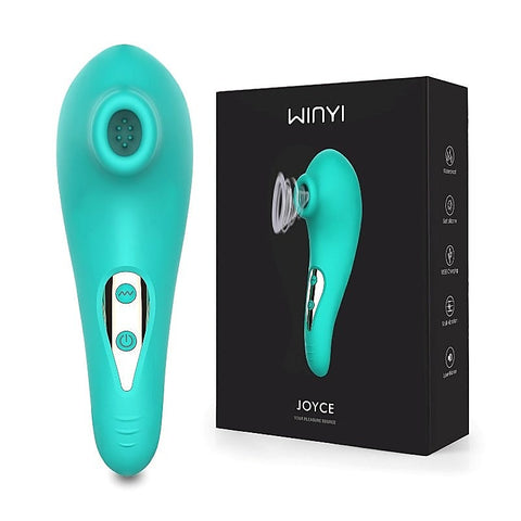 Joyce Teal Rechargeable Clitoral Stimulator by Winyi - Clit Ticklers and Pulsators