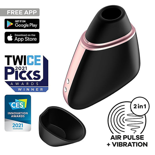Satisfyer Love Triangle App Controlled Air Pulse Clitoral Massager - Remote Control Vibrators