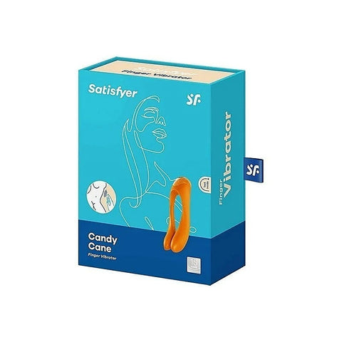 Candy Cane Waterproof Full Body Finger Vibrator By Satisfyer - Anal Dildos
