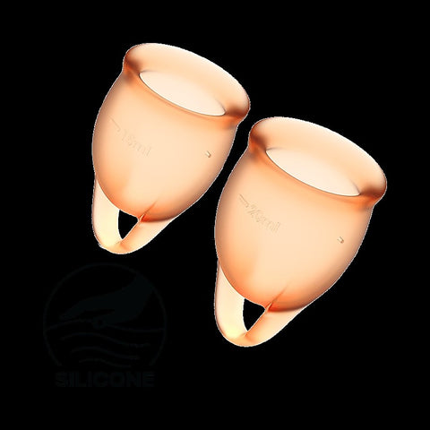 Feel Confident Silicone Menstrual Cups By Satisfyer - Condoms