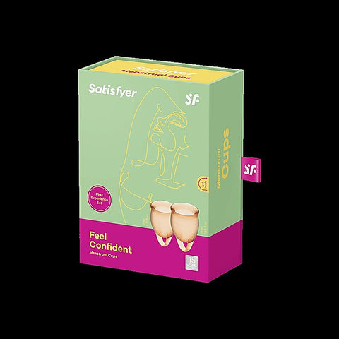Feel Confident Silicone Menstrual Cups By Satisfyer - Condoms