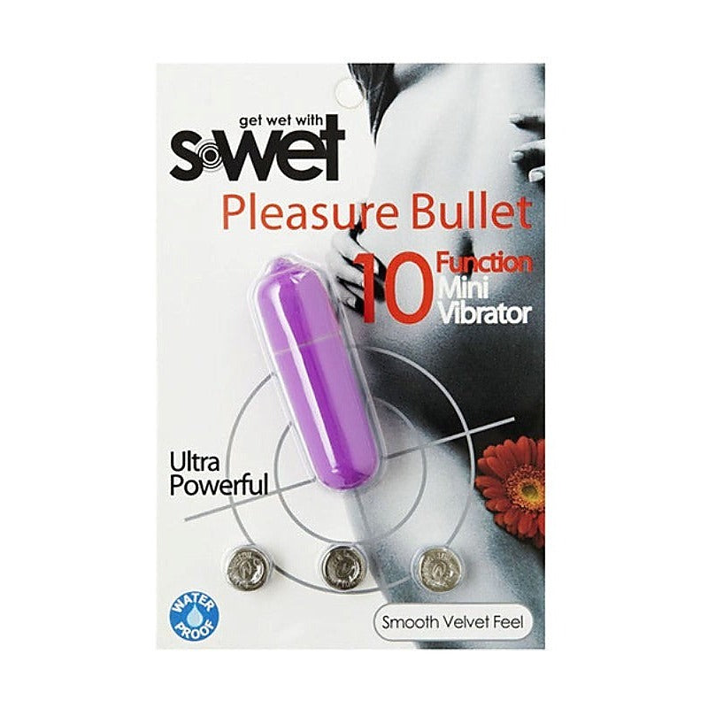 S-Wet Pleasure Vibrating Bullet Massager - Anal Beads and Balls