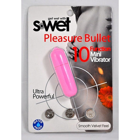 S-Wet Pleasure Vibrating Bullet Massager - Anal Beads and Balls