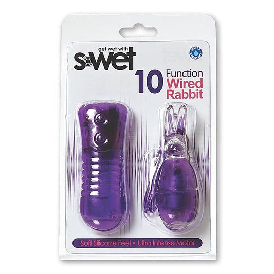 S-Wet Wired Rabbit Ear Massager - Clit Ticklers and Pulsators