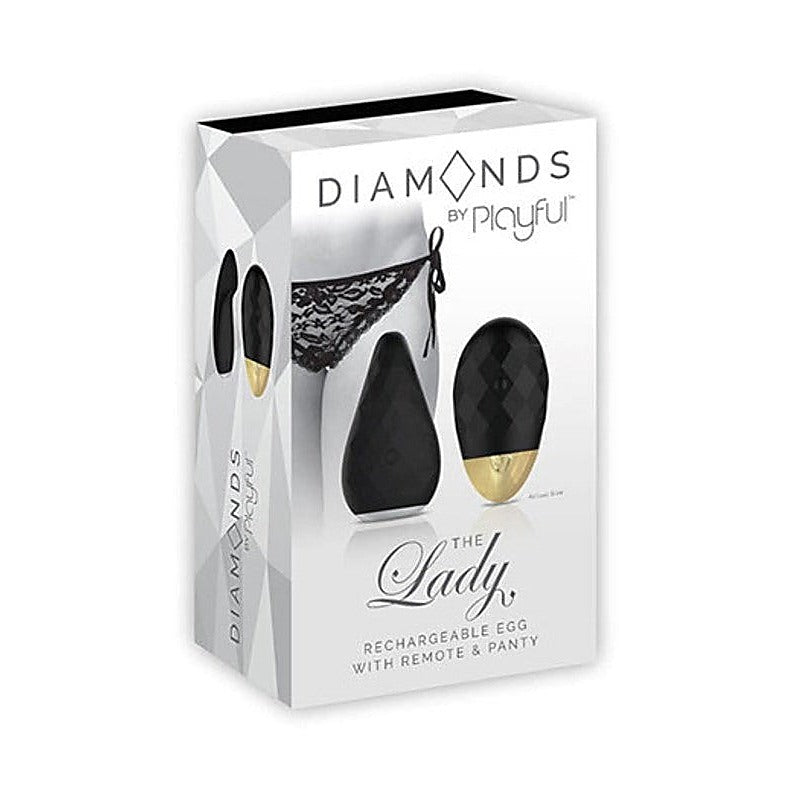Diamonds by Playful The Lady Rechargeable Panty Vibrator - Remote Control Vibrators