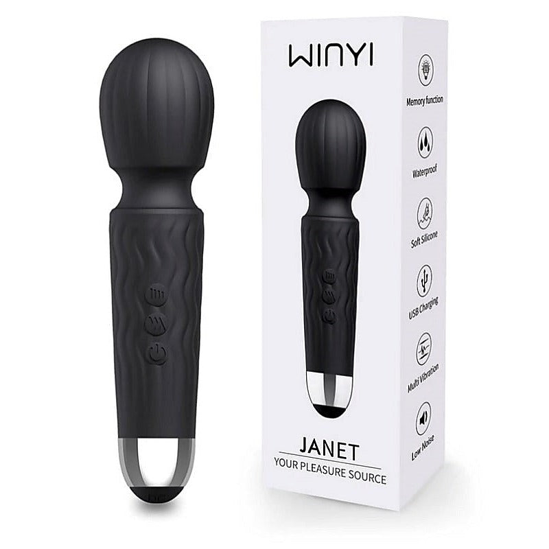 Janet Vibrating Pleasure Mini Wand by Winyi - Body Wands