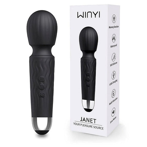 Janet Vibrating Pleasure Mini Wand by Winyi - Body Wands