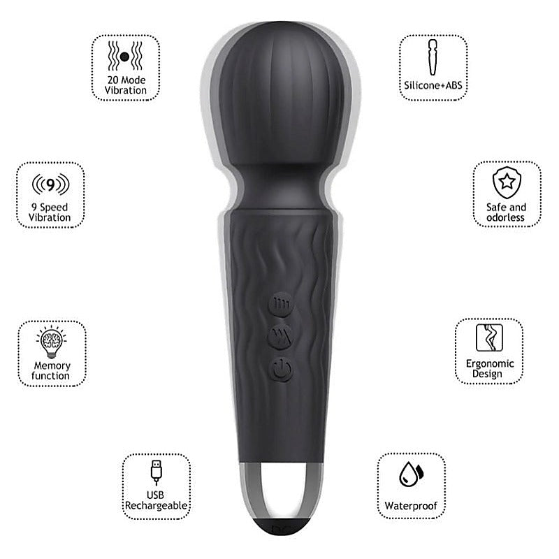 Janet Vibrating Pleasure Mini Wand by Winyi - Body Wands