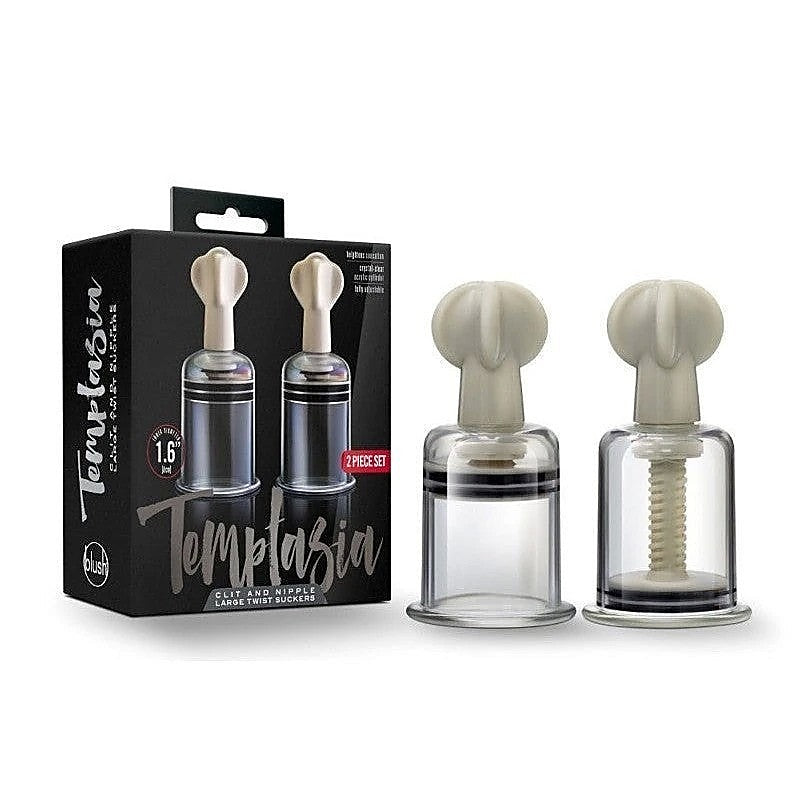 Temptasia Adjustable Pleasure Suckers By Blush Novelties - Nipple and Clit Clamps
