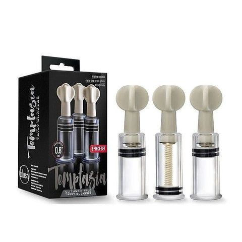 Temptasia Nipple and Clit Twist Suckers by Blush Novelties - Nipple and Clit Clamps