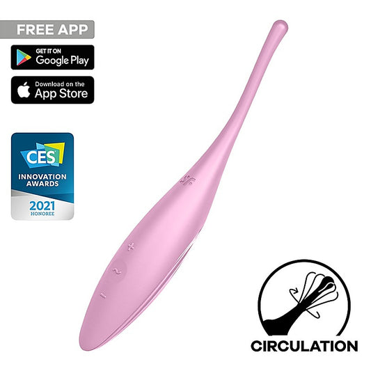 Satisfyer Twirling Joy Circulating Vibrator - Bullet Vibrators