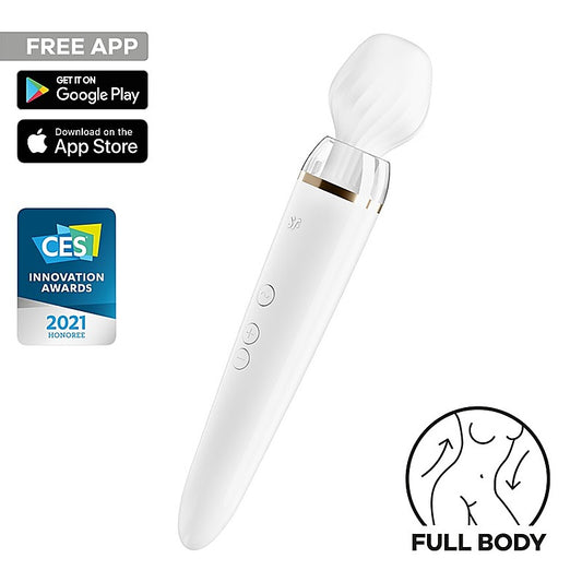 Satisfyer Double Wand-er App Controlled Body Wand Massager - Body Wands