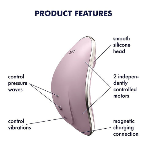 Vulva Lover 1 Air Pulse Clitoral Massager By Satisfyer - Clit Ticklers and Pulsators