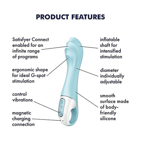 Air Pump Vibrator 5 by Satisfyer - Remote Control Vibrators