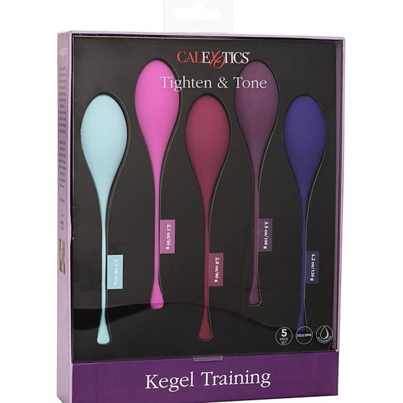 Kegel Training 5-Piece Set By California Exotics - Love Eggs and Kegel Exercisers