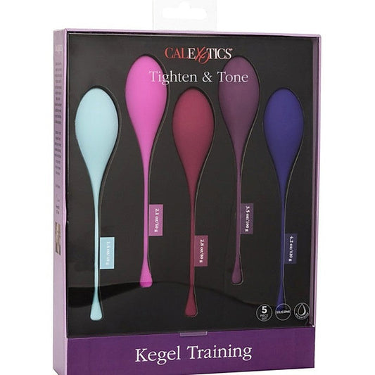 Kegel Training 5-Piece Set By California Exotics - Love Eggs and Kegel Exercisers