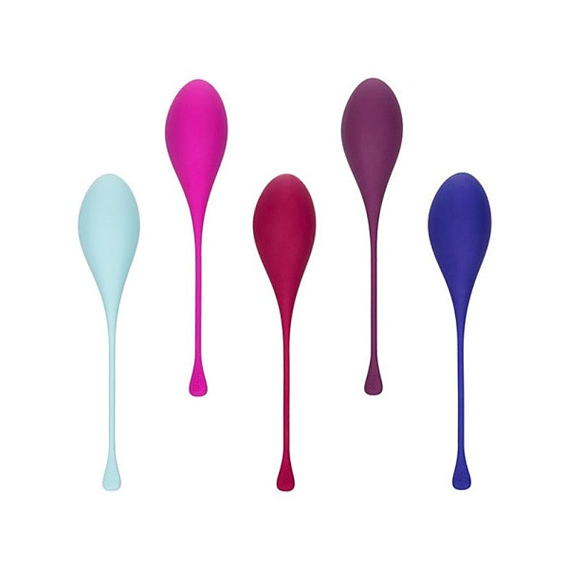 Kegel Training 5-Piece Set By California Exotics - Love Eggs and Kegel Exercisers