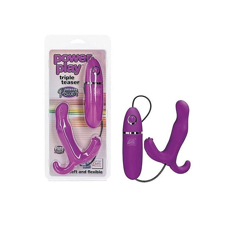 Power Play Triple Teaser Prostate Vibrator By Calexotics - Prostate Toys