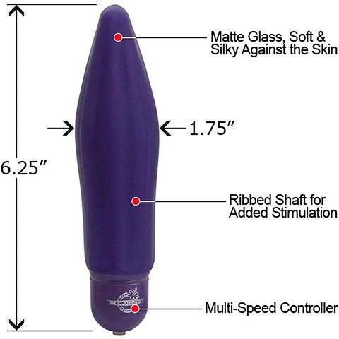 Doc Johnson Reflections ECSTASY Adult Glass Vibrator - Glass Sex Toys