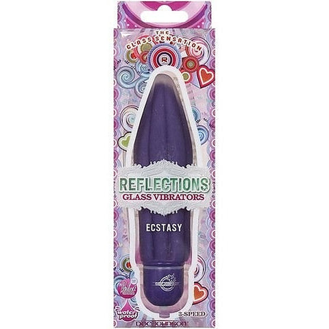 Doc Johnson Reflections ECSTASY Adult Glass Vibrator - Glass Sex Toys