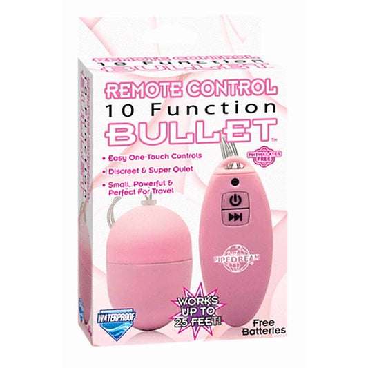 Pipedream Remote Control 10 Function Bullet Vibrator - Remote Control Vibrators
