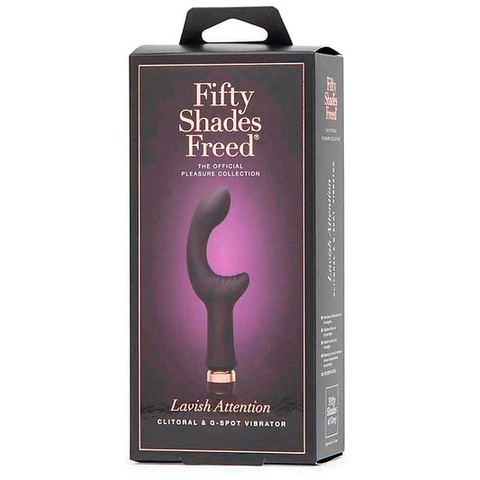 Fifty Shades Freed Lavish Attention Clitoral and G-Spot Vibrator - Clit Ticklers and Pulsators