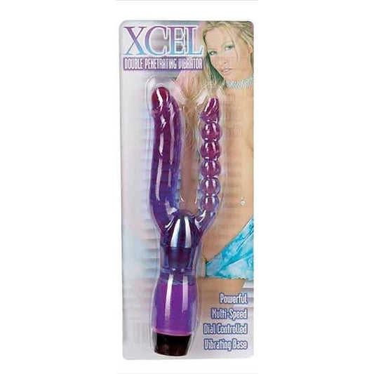 Elevate Your Pleasure with Xcel - 10-Inch Dual Stimulation Vibrator - G-Spot Vibrators
