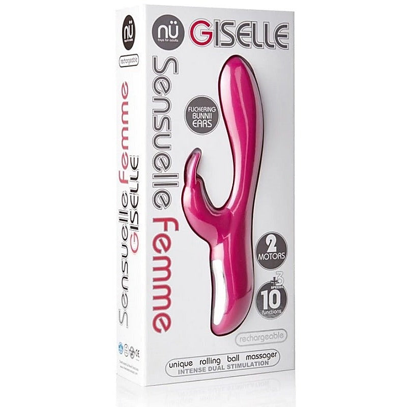 Nu Sensuelle Giselle Magenta Rabbit Vibrator - Rabbit Vibrators