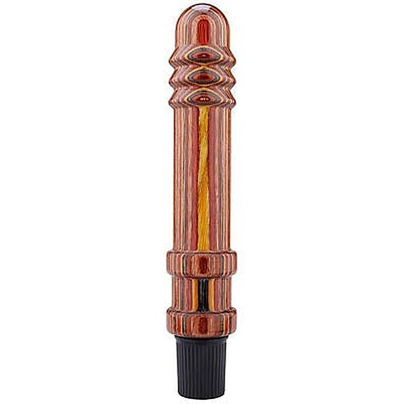 Treeze Multicolour Ribbed 8" Vibrator - Vibrating Dildos