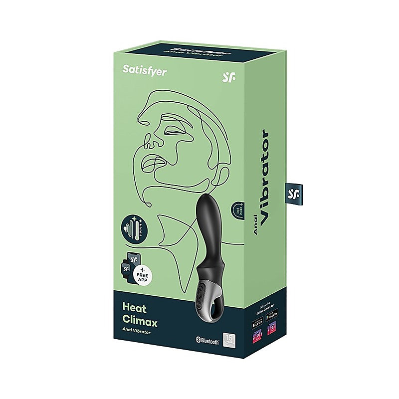 Heat Climax Warming Anal Vibrator Black by Satisfyer - G-Spot Vibrators