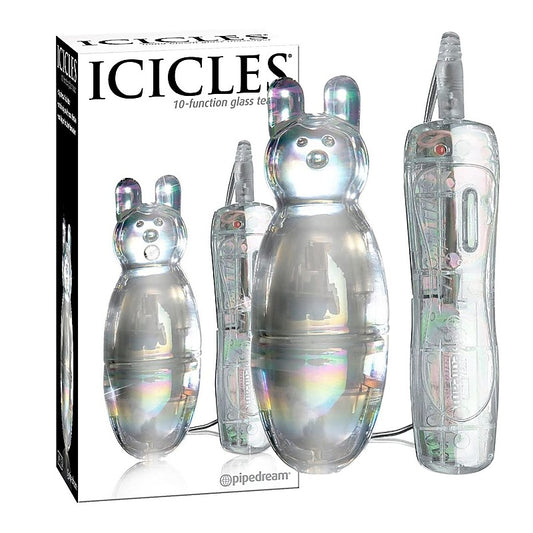 Pipedream Icicles No 33 Vibrating Glass Massager - Clit Ticklers and Pulsators