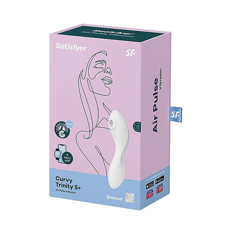 Curvy Trinity 5 Layon Air Pulse App Connected By Satisfyer - G-Spot Vibrators