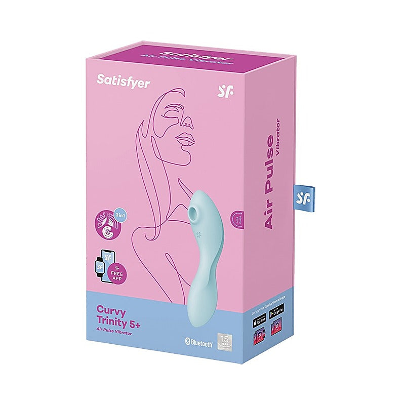 Curvy Trinity 5 Layon Air Pulse App Connected By Satisfyer - G-Spot Vibrators