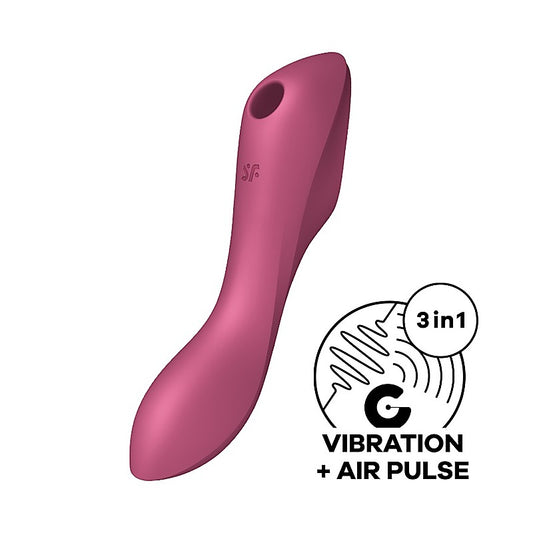Curvy Trinity 3 Waterproof Silicone Clitoral Massager - G-Spot Vibrators