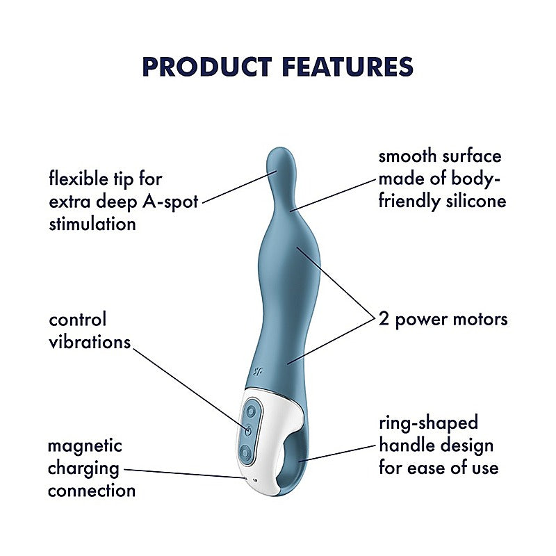 A-Mazing 1 Silicone A Spot Vibrator By Satisfyer - G-Spot Vibrators