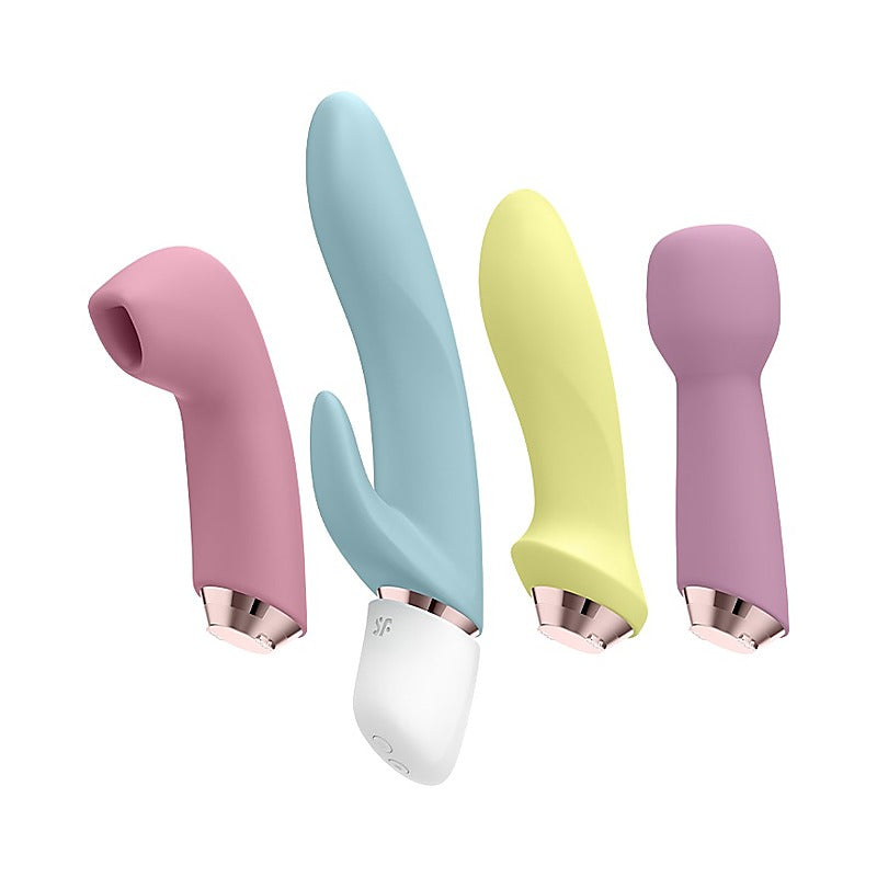 Marvelous Four Silicone Vibrator Set By Satisfyer - Rabbit Vibrators