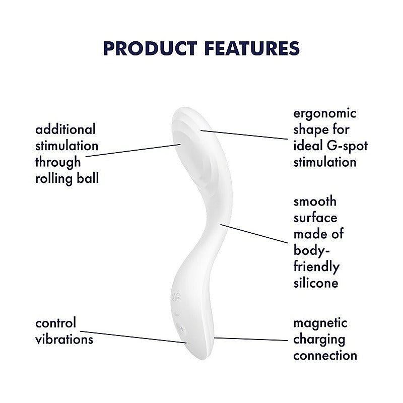 Rolling Pleasure 7 Functions G Spot Massager By Satisfyer - Clit Ticklers and Pulsators